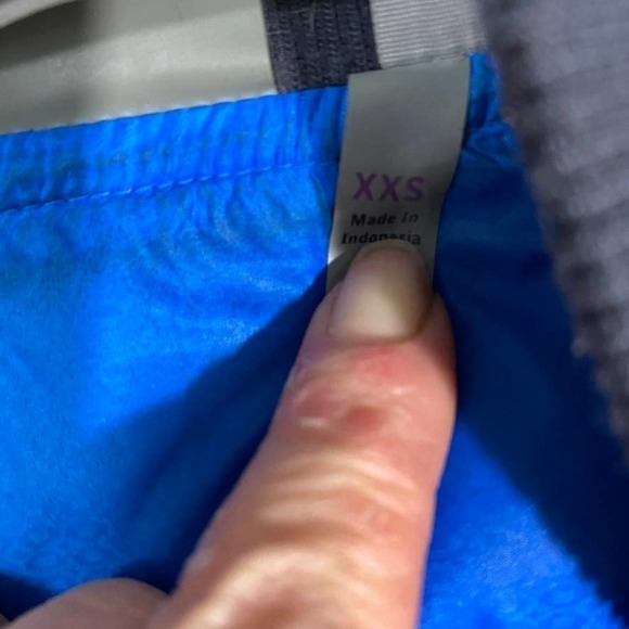 Athleta Blue Down Puffer Jacket Size XXS - Picture 4 of 9